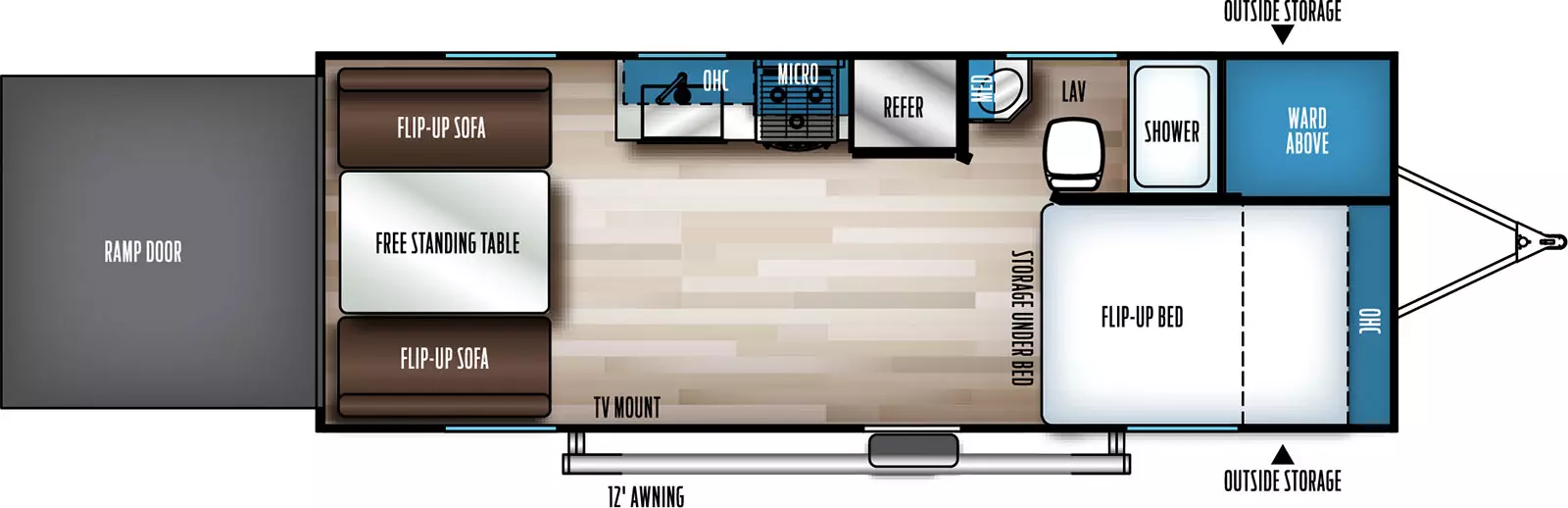 Vengeance Rogue Sut 23SUT Floorplan